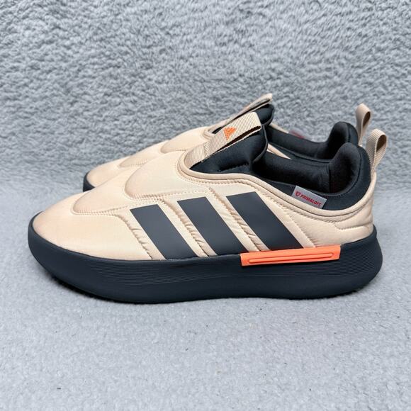 Adidas Adipuff Mens Size 9 Slip On Sneakers Magic Beige Black Primaloft IF4227 - Picture 3 of 9